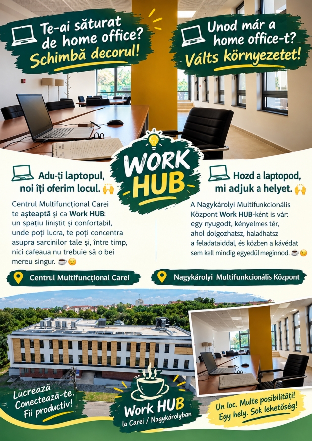 Work HUB la Centrul Multifuncțional